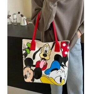 DISNEY “Fab Five” Canvas Large Tote Bag (BRAND-NEW & SUPER CUTE!)